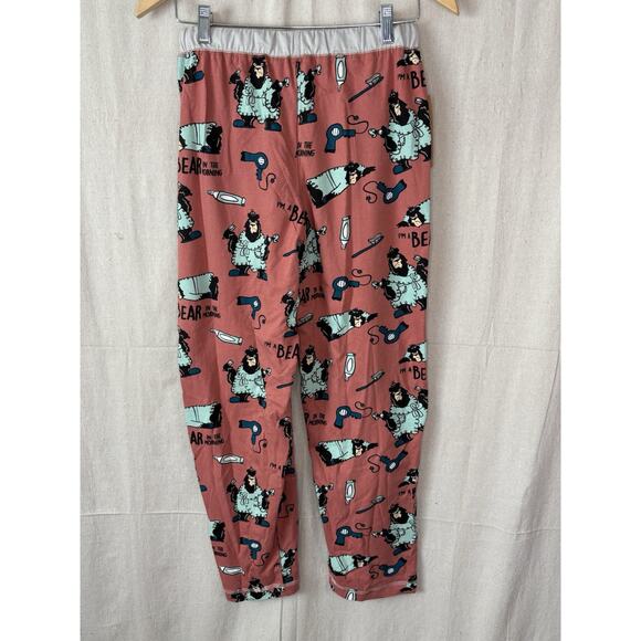 NWT Lazy One "I Am A Bear" Pajama Set Women XS/S Orange Cream Animal Cozycore - Picture 11 of 13